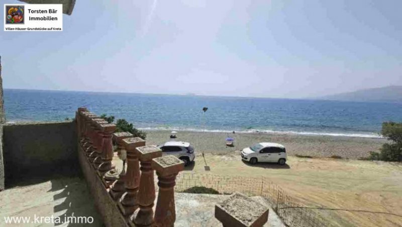 Kalamaki Kreta Kreta, unfertiges Apartmenthaus mit 8 Wohneinheiten direkt am Meer Haus kaufen